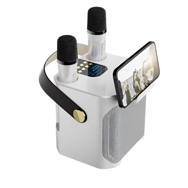 NNEOBA High Power Karaoke Bluetooth Speaker with Dual Microphone