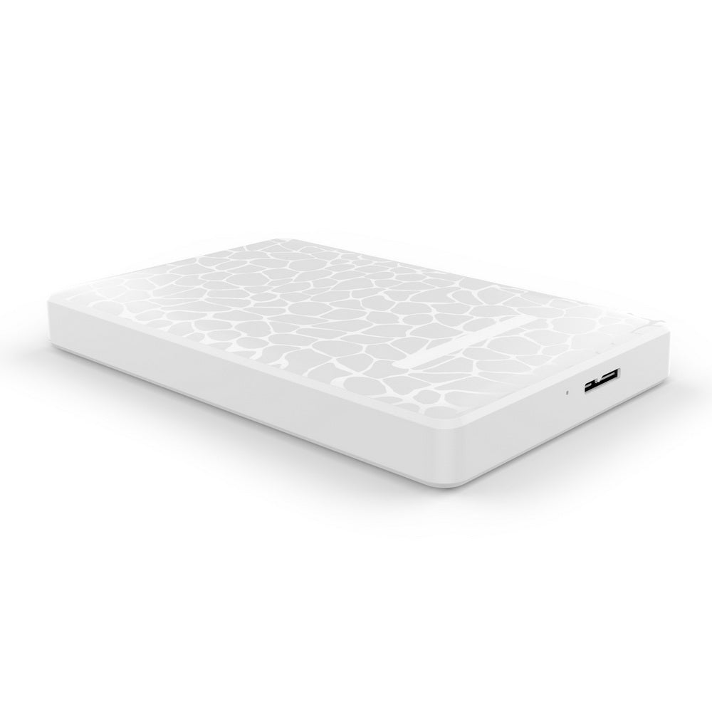NNEDSZ SE101 Compact Tool-Free 2.5'' SATA to USB 3.0 HDD/SSD Enclosure White
