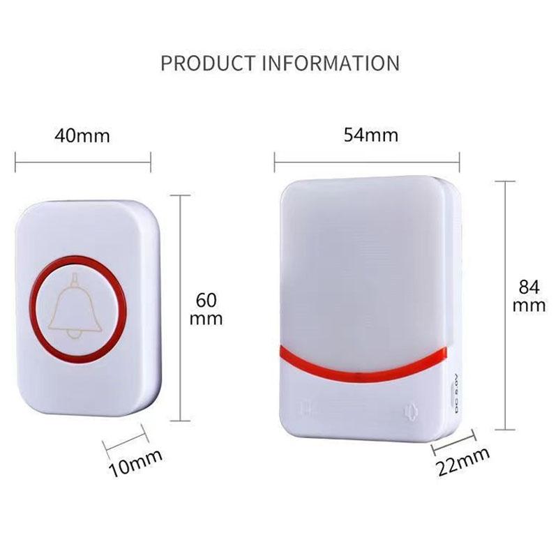 NNEDSZ Wireless Doorbell With Remote Control And Flashing Light - Cmf1188-21